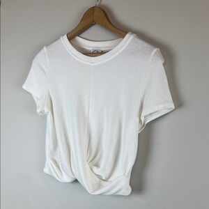 Blue Rain white crop top women’s size medium